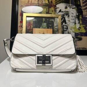 ALDO White Shoulder/Cross Body Bag